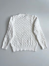 Polo Ralph Lauren Cream Cable Knit Crewneck Sweater (S)