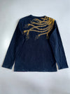 Big Train Premium Phoenix Dragon Embroidered Full Sleeve T-shirt (L)