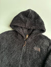 The North Face Black High Pile Fleece Hooded Zip Jacket (L)