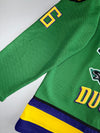 Mighty Ducks #96 Charlie Conway D5 Captain Hockey Jersey (L/XL)