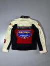 BSV Racing Team Cream & Black Union Jack Moto Jacket (Bronx Original) (M)
