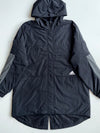 Vintage Adidas Black Longline Hooded Puffer Jacket (XL)