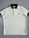 Polo Ralph Lauren | Contrast Trim Pique Polo | White & Navy (XL)