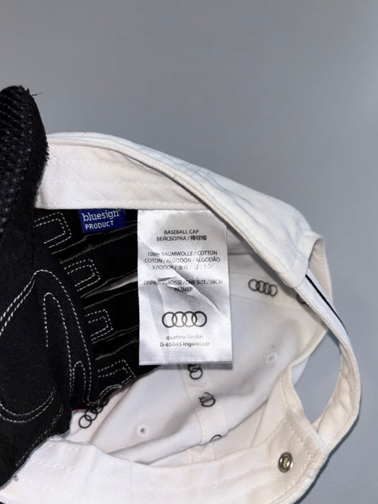 Audi Quattro GmbH | Racing Baseball Cap | White | Adjustable FIt