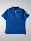 Polo Selection Blue Rugby Polo – “Scottish Highlands 1874” Embroidered Crest (M)