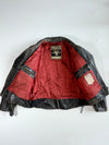 Vintage Redskins Riders Distressed Leather Double Rider Jacket (XL)