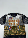 Heritage America Military Patch Graphic Tee (L)