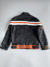 Vintage USA Classic Racing Leather Jacket Castrol, Goodyear, Michelin, Veedol Patches (L/XL)