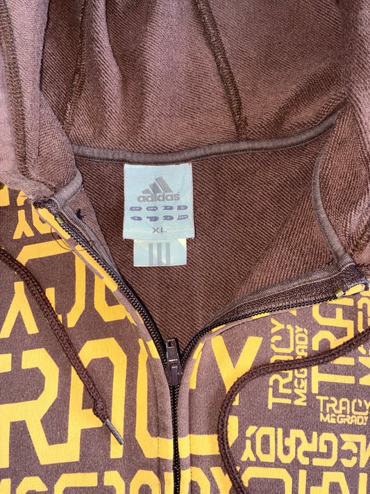 Adidas | Tracy McGrady Zip Hoodie Brown | (XL)