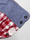 Scotch & Soda Red White Gingham Check Snap Button Shirt (M)