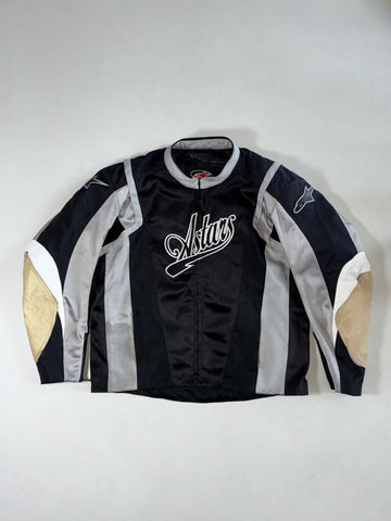 Alpinestars “Astars” Script Mesh Riding Jacket – Black/Grey Sholder padded (2XL)