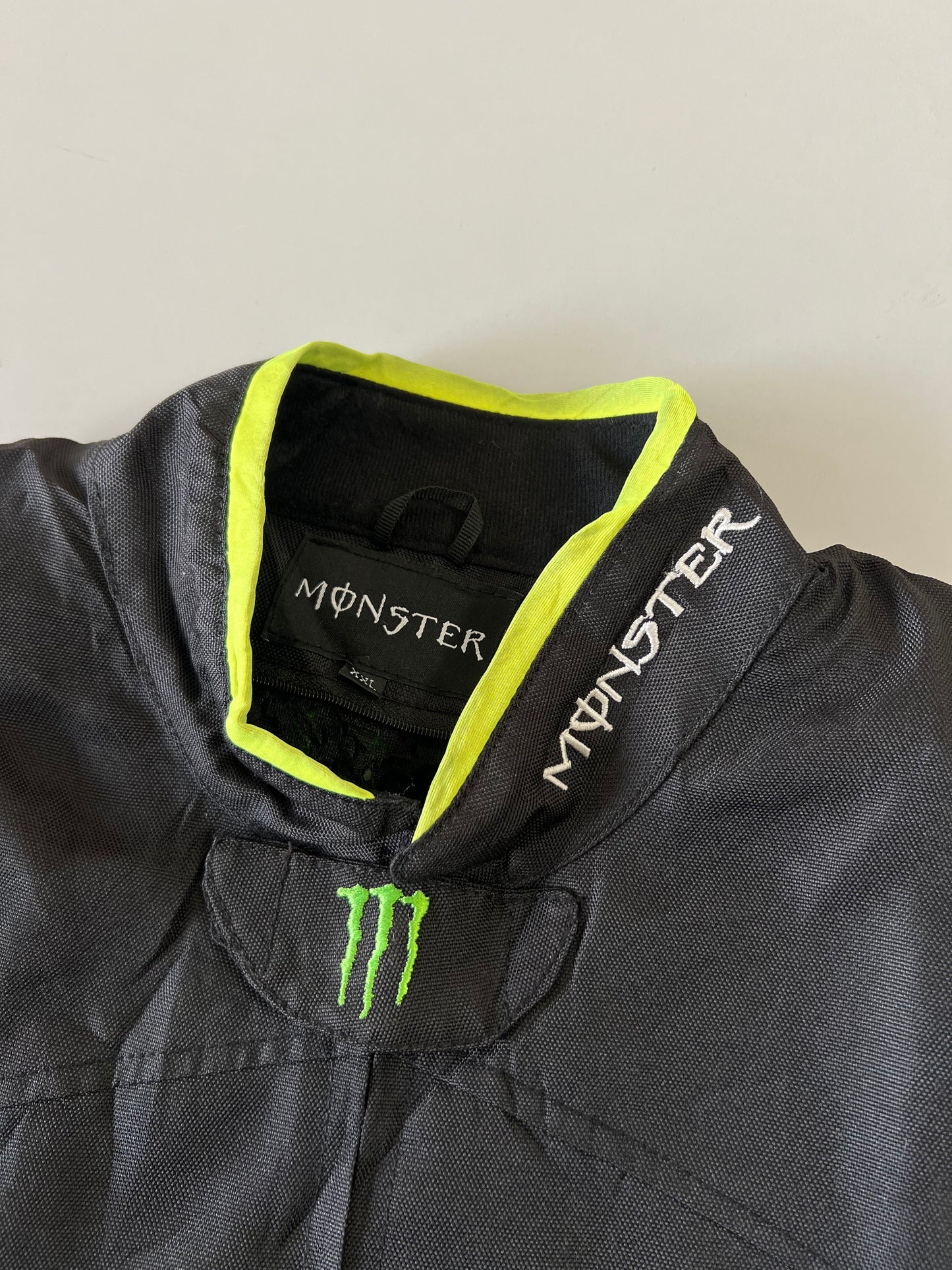 !                                                                                                                                                         Monster Original RARE Racing Jacket PADDED(Pads are removable) (L)