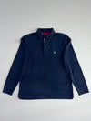 Nautica Navy Long Sleeve Polo Shirt (XL)