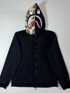 A Bathing Ape BAPE Shark Full Zip Black Hoodie (M)