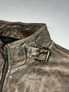 RG512 Urban Wear  Leather Jacket – Vintage Brown / Grey (M)