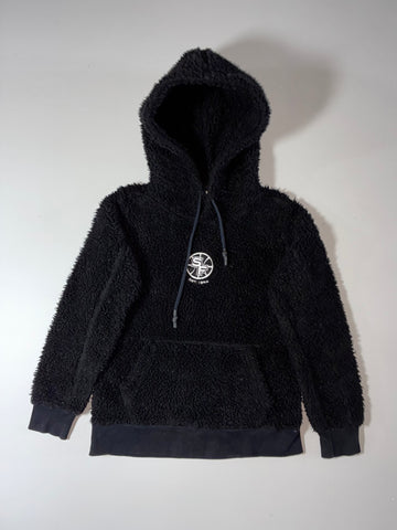 NBA Golden State SF Black Sherpa Hoodie – Est. 1962 Embroidered (S)