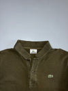 Vintage Lacoste Classic Piqué Polo T-Shirt Olive Green | 100% Cotton (L)