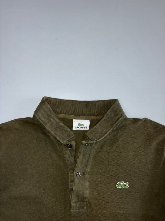 Vintage Lacoste Classic Piqué Polo T-Shirt Olive Green | 100% Cotton (L)