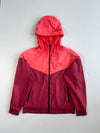 Nike Windrunner Pink & Red Hooded Windbreaker Jacket(Xl)