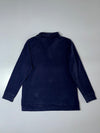 Tommy Hilfiger Long Sleeve Rugby Polo – Navy, White Trim Collar, (XL)
