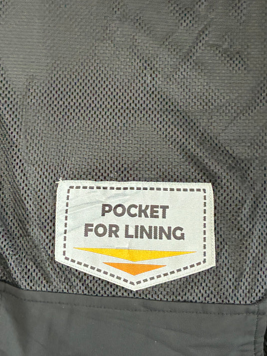 Furygan Black Mesh Motorcycle Jacket – Summer Riding, Back Protector Pocket Padded (M)