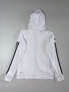 Adidas Originals 3-Stripe Hooded Track Jacket – White/Black (XS)