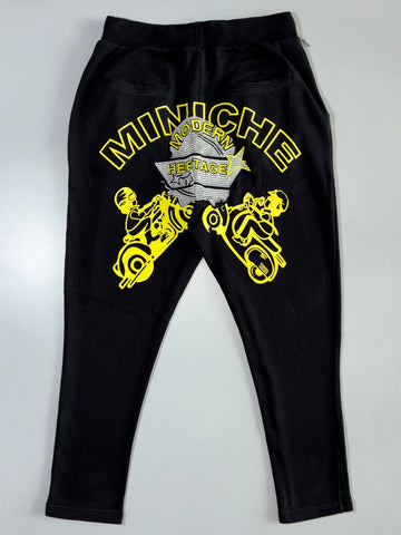 MC Miniche Black Graphic Joggers Elastic (W:32|L:41)