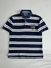 Tommy Hilfiger THNY Striped Rugby Polo – Navy/White (XL)