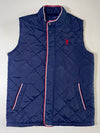 U.S. Polo Assn. Diamond Quilted Puffer Vest – Navy (M)