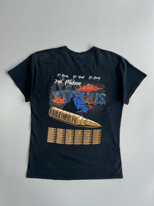 Gildan US Army Charlie Company 3rd BN 10th Infantry Regiment “Pitbulls” T-Shirt (M)