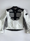 BMW Motorrad AirFlow White Mesh Panelled Armoured Motorcycle Riding Jacket (Paded) (M)