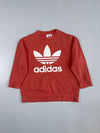 Adidas | Oversized Trefoil Sweatshirt | Rust Red (2XL)
