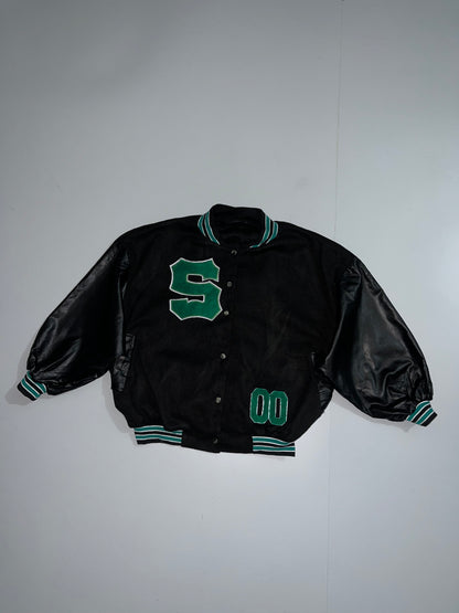 ZSuper Premium Varsity Jacket Leather sleeve  OVERSIZED (S)