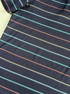 Columbia Navy Striped Polo Shirt (M)