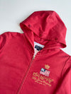 Polo Jeans Co. Ralph Lauren Crest Logo Zip Hoodie – Red (M)