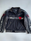 Dainese Belize Black grey Dragon Print Textile Jacket with Detachable Arm (XL)