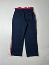 Vintage 90s Tommy Sport Navy Varsity Track Pants (W:32) (L:39)