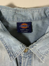 Vintage Dickies Light Wash Denim Button-Up Shirt (L)