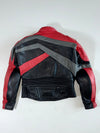 MQP Red & Black Armoured Leather Racing Jacket (S)