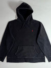 Polo Ralph Lauren | Black Red Pony Logo Pullover Hoodie (XL)