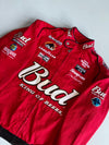 Vintage Chase Authentics Bud King of Beers NASCAR Racing Jacket - Dale Earnhardt Jr #8 Budweiser Winston Cup (M/L)