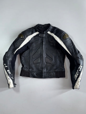 Fire Fox | Leather Racing Jacket with Carbon Fiber Shoulder Armor (Paded)(S)