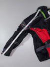 Vintage Clover Black Red Kevlar Motorcycle Riding Jacket PADDED (L)