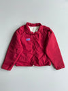 Vintage Reversible Sherpa Fleece to Nylon Snap Jacket – Cream/Red (XL)