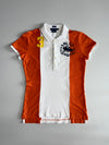Ralph Lauren Colorblock Rugby Polo #3 RLC Skinny Fit – Orange/White (XS)