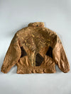Vintage Winlit Metallic Patchwork Leather Jacket (L)