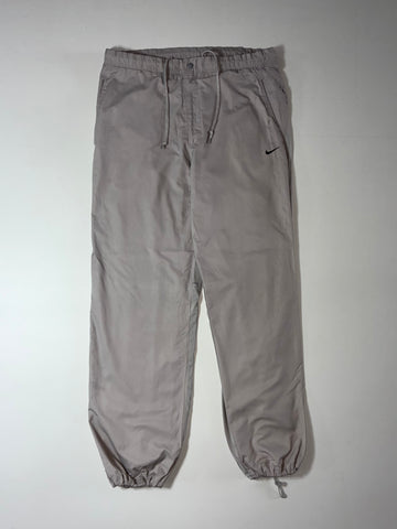 Vintage Nike Clima-Fit Grey Nylon Parachute Track Pants (W:32) (L:41)
