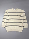 Vintage Lacoste Striped Cotton Knit Sweater (L)