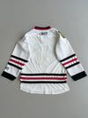 Reebok RBK CCM Chicago Blackhawks NHL Hockey Jersey Away White Youth (S/M)