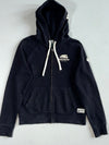 Roots Canada Black Vancouver Beaver Logo Zip Hoodie (S)